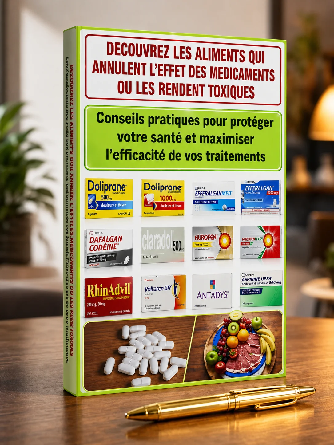 Découvrez les aliments qui annulent l'effet des médicaments ou les rendent toxiques (livre)